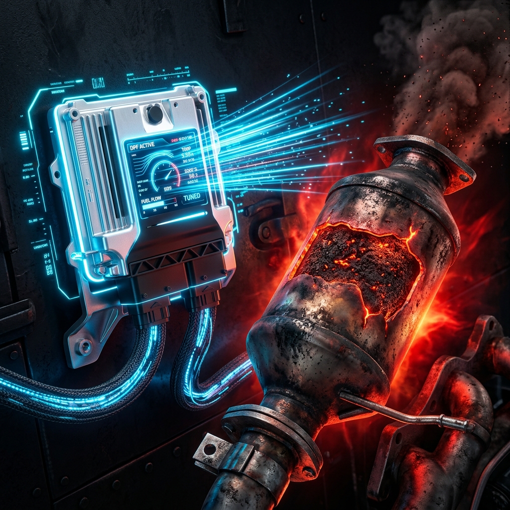 Chip Tuning (Performans Yazılımı) ve DPF Çatışması: Beyne Atılan Yazılım Filtreyi Neden Bitirir?
